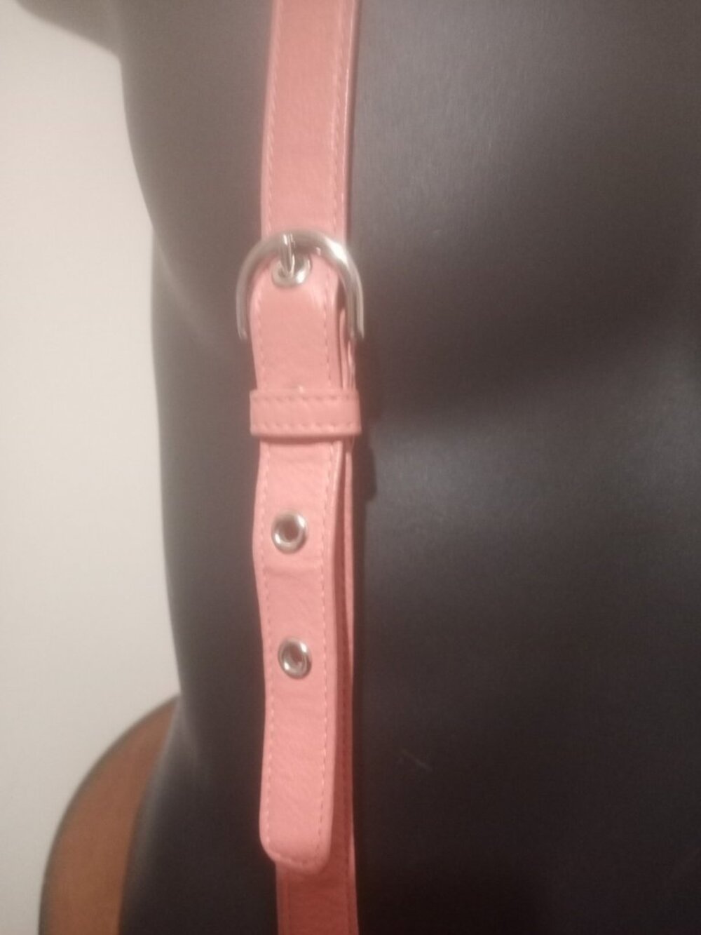 Coach Penelope Bag (F19265) Coral Pink Large Leather Pebbled Crossbody Turnlock - Picture 5 of 12